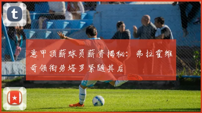 意甲顶薪球员薪资揭秘:弗拉霍维奇领衔劳塔罗紧随其后