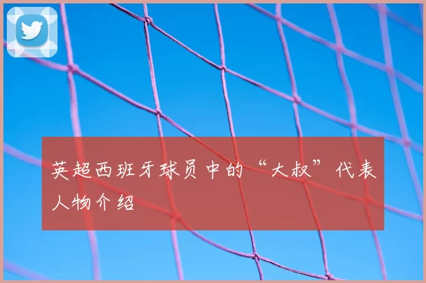 英超西班牙球员中的“大叔”代表人物介绍